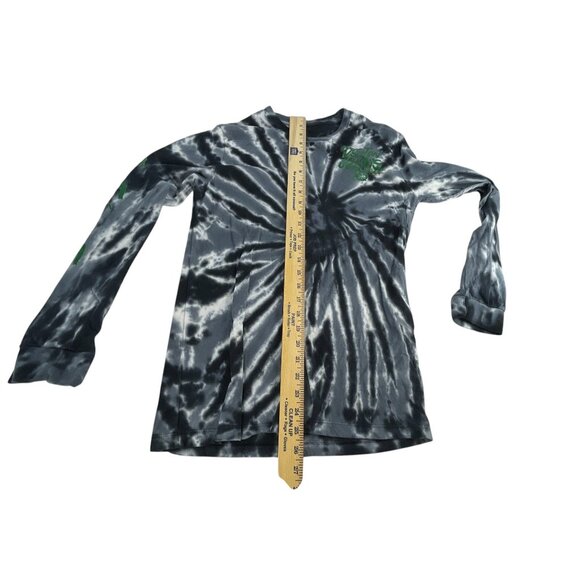 NBA Boston Celtics Tie-Dye Shirt Black Green L Men's Long Sleeve Sporty Casual - Picture 6 of 7